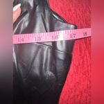 Fiorucci  Faux Leather Dress size 42IT/6 US Diagonal front zipper NWT Photo 3