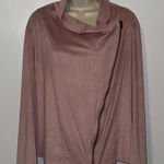 MOTE Drape Moto Jacket Dusty Pink Microsuede Women’s XL Extra Large Photo 0