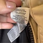 Avec Les Filles  Tan Hooded Puffer Jacket with Sherpa Lining Photo 7