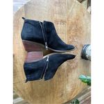 J Crew Womens Sawyer Black Suede Side Zip Booties Ankle Boots Size Size 9 Photo 7