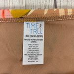 Time & Tru women 3X 24W-26W high waist bikini fit w/foldover waistband Tropical print Photo 2