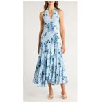 Reformation  Briony V-Neck Drop-Waist Midi Dress Size 6 Photo 11