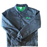 Lifted Research Group Dead stock LRG () Black and Green Windbreaker Jacket π₯ Photo 1