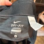 Nike womens dri-fit capri drawstring running leggings black M Photo 2