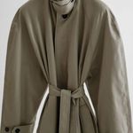 Frankie Shop Decima oversized trench coat Tan Size undefined Photo 8