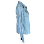 Star Wars Box Lunch blue denim long sleeve button down shirt women's size XS Photo 2