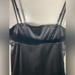 Alice + Olivia NWT black, cute detail hem mini spaghetti strap dress. M Photo 8