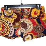 J.Crew Vintage Women's Bold Floral Cotton Chino Shorts Size 8 Multicolor Funky Photo 0