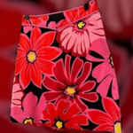 Madison Studio Floral Pink Skirt Size 6 Red Photo 0