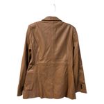 frame denim NWT FRAME ’70s Double-Breasted Leather Blazer Latte Size 6 Photo 10