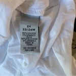 Catherine’s Pullover or Swim Cover Up Mesh Neck and Pockets Size 2X 22/24 NWT White Photo 6