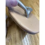 Beek Sunbeam Flip Flop Sandals Women's 8 Silver Patent Leather Slip Photo 1