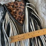 Leopard & metallic 8”x6”x3” Leather purse made in USA A true statement piece! Black Photo 11
