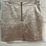 Forever 21 Champagne Velvet Mini Skirt Size L Super Nice Photo 5