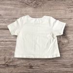 Athleta  SHORTCUT CROP TEE bright white FITTED shirt top t-shirt S Photo 1