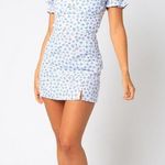 Blue And White Floral Dress Photo 0