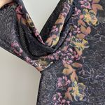 Free People Amber Floral Mesh Mockneck Long Sleeve Top, Size Medium Photo 6