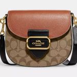 Coach  Morgan Saddle Bag In Colorblock Signature Canvas CE565 Photo 0