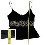 Night Way Collections Embellished Cami Top - Black - Large Photo 4