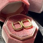 Anthropologie 18K tarnish resistant hoops Photo 0