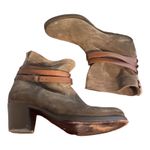 Frye  Women’s Jane Strapping Olive Green‎ Suede Short Ankle Boots Sz 9 3476381 Photo 4