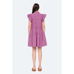 NWT Sea New York Flutter Sleeve Steph Tunic Dress Tiered‎ Ruffle Purple Crocus M Size M Photo 13