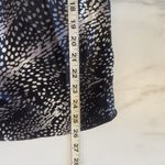 Kenneth Cole Kenneth Cole New York Women size 6 Black Gray Animal Print Silk Sleeveless Top Photo 6