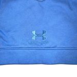 Under Armour Playback Essential Fleece Blue Crop Tank Sport Bra MEDIUM Photo 3