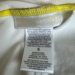 MICHAEL Michael Kors Lace Up Cross Back One Piece Swimsuit Size 6 Yellow Photo 7