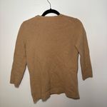 Gap  Vintage Y2K  Camel Sweater with Pink Floral Embroidered Lambswool Small Photo 9