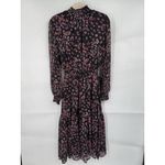 Charles Henry Midi Dress Women Small Black Pink Peasant Prairie Cottage Boho Photo 1