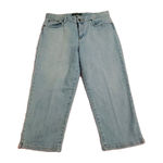 Ralph Lauren Lauren Women's Jeans Sz 10 Light Wash Straight Crop mom style Photo 0