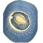 Blue and Tan Women's paper straw Cowgirl Hat Photo 6