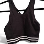 NUX Black Strappy Sports Bra Photo 0