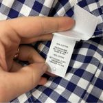 ROSETTA GETTY Gingham Blouse Womens Size 2 Picnic French Girl Cottage Retro Chic Blue Photo 9