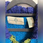 Vintage Design Options Colorblock Button Down Cardigan sweater Bright Medium Pink Photo 2