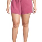 Terra & Sky Leisure Terry Shorts Size 0X 14W Pockets Dusky Rose Womens New Photo 2