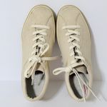 Rothy's The Lace Up Sneakers in Biscuit Oatmeal Women's Size 8.5 Casual Comfort Tan Photo 1