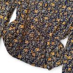 Doen Floral Cotton Blouse Black Size XXS Photo 3