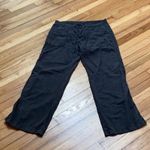 Gap Factory Wide Leg Linen blend charcoal gray pants size 8 Photo 1