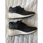 ALDO  Black with Sparkly inserts‎ Wedge Sneakers Women's Size 11 Photo 2