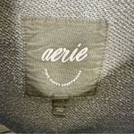 Aerie  Half Zip Pullover Sweatshirt – Size Large – Green Photo 3