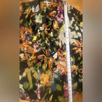 CAbi Floral Sheer Kimono Tie Blouse Style 146 Black Multicolor Medium Li… Photo 14