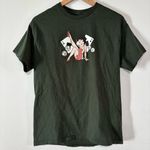Betty Boop  Green Cotton “Feeling Aces” Graphic T-Shirt Size M Photo 1