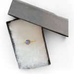 Dainty Raw Druzy Boho Ring‎ Gold Photo 0