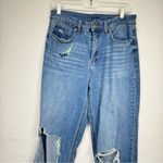 REWASH  Blue Wide Leg Embroidered Dinosaur Jeans Womens 29 Distressed Blue Denim Photo 1