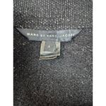 Marc by Marc Jacobs  Black Poly/Wool Boat Neck Jacket Zip-up Black/Silver Sz L Photo 2