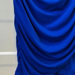 BCX Blue Ruched Going Out Dress With Lace S Photo 2