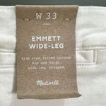 Madewell  NWT The Emmett Wide-Leg Crop Jean: Welt Pocket Edition NO602 Tile White Photo 5