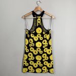 Urban Outfitters Charlie Floral Knit Mini Dress Women's Medium Black Yellow NWT Photo 5